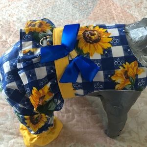 Sunflower pantsuit medium Handmade. Never worn.